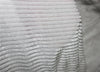 Knitted velvet stripe white color fabric ~ 60&quot; wide