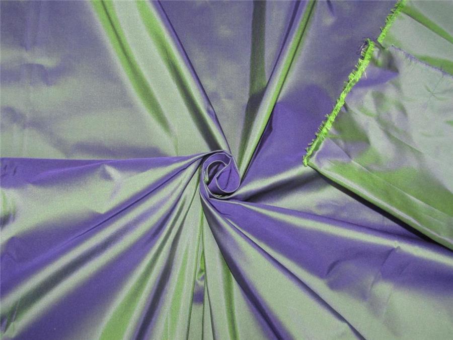 100% Pure silk taffeta fabric kingfisher blue x purple 54&quot;wide*TAF#292[2]