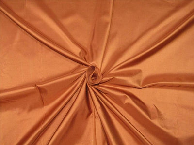 Silk taffeta fabric rusty orange color 54" wide TAF231