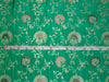 Silk x viscose & metallic fabric brocade/jacquard Green,Brown & Gold 54" wide BRO311[2]