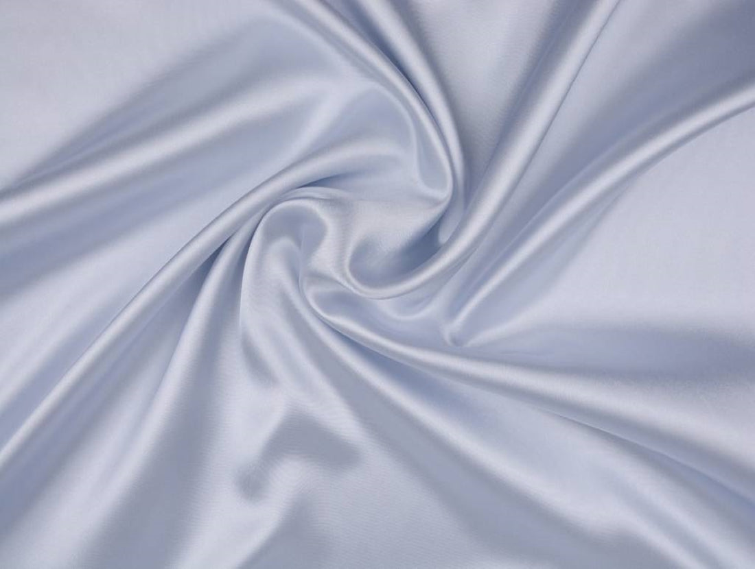 Silver viscose modal satin weave fabric ~ 44&quot; wide.(106)