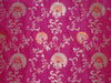 Silk x viscose & metallic fabric brocade/jacquard Pink,Brown & Gold 54" WIDE BRO312[2]