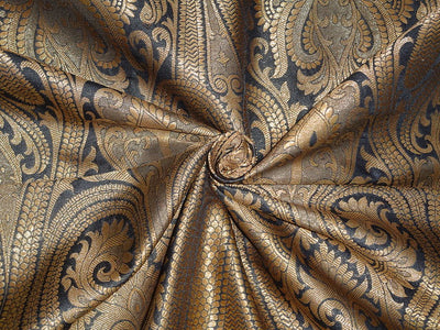 Silk Brocade Fabric Pink,Ivory & Metallic Green COLOR 36" WIDE BRO31 available for bulk preorder