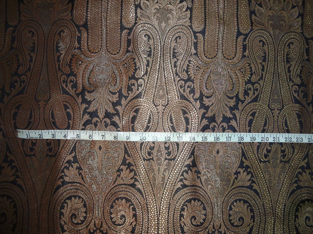 Silk Brocade Fabric Pink,Ivory & Metallic Green COLOR 36" WIDE BRO31 available for bulk preorder