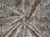 Silk Brocade Fabric Metallic Gold,Antique Ivory & Antique Brown COLOR 36" WIDE BRO319[1] available for bulk preorder
