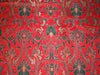 Silk Brocade Fabric Green,Red &amp; Metallic Gold color 36" wide BRO317[2]