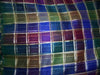 Designer Silk organza multi colour plaids 54