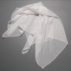 pure silk Crepe Scarf, 42 X 42&quot;-ivory