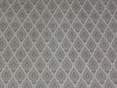 Spun Brocade fabric Ivory Color 44" wide BRO288[5]