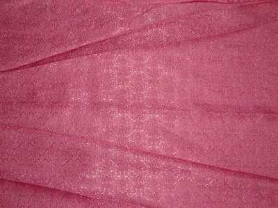 Silk Brocade~Width 44&quot;~very pretty~Pink colour