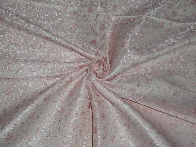 Silk Brocade~Width 44&quot;~very pretty~Shades of Pink colour  available for bulk preorder