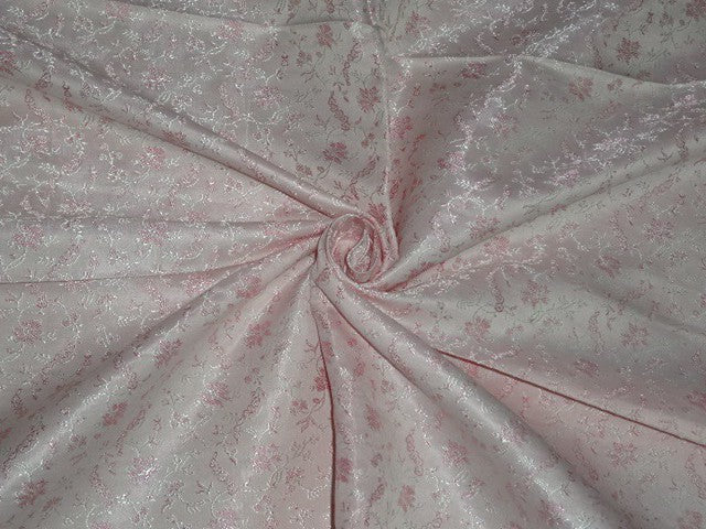 Silk Brocade~Width 44&quot;~very pretty~Shades of Pink colour  available for bulk preorder