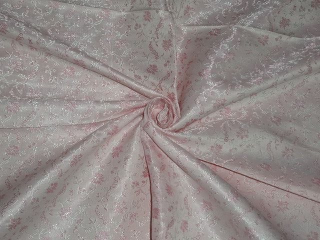 Silk Brocade~Width 44&quot;~very pretty~Shades of Pink colour  available for bulk preorder