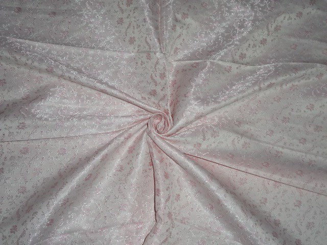 Silk Brocade~Width 44&quot;~very pretty~Shades of Pink colour  available for bulk preorder