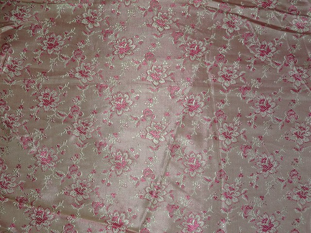 Silk Brocade very pretty Dusty Pink,Pink & Light Gold color 44" wide bro109[9]
