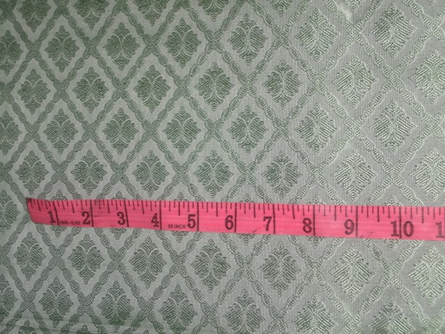 Brocade Fabric Pastel Green color 44" wide BRO328[5]