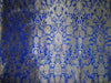 Silk Brocade Fabric Gold,Royal Blue & Metallic Gold color 44" wide BRO332[1]
