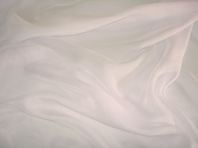 Cream silk chiffon fabric 44&quot;