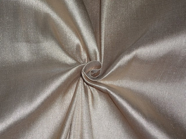 Pure Heavy Silk Brocade Fabric Cream & Metallic Gold color 44" WIDE BRO340[1]
