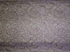 SILK BROCADE FABRIC Pinkish lavender brown and mettalic gold BRO344[1]