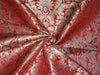 Silk Brocade heavy Fabric~Rusty Red &amp; Metallic Gold colour BRO342[5]