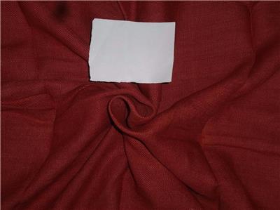 Heavy Linen Brick Red Color Fabric 58" wide Cut Length of 2 yards