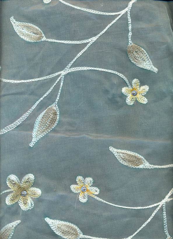 silk organza embroidery~~vns213