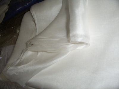 100% pure thin silk fabric [Snow White colour] - The Fabric Factory
