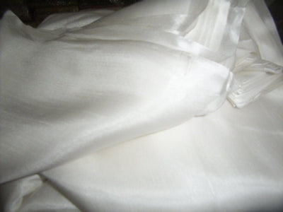 100% pure thin silk fabric [Snow White colour] - The Fabric Factory