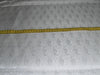 Brocade Fabric white x metalic silver color 44" wide paisleys BRO382[1]