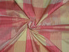 100% Pure Silk Taffeta Plaid Fabric Red,Gold x Cream TAF#C53[3] 0.80 yards only TAF#C53[3]