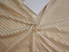 Ivory Gold Georgette Fabric with Subtle Metallic Gold jacquard