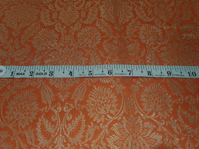 Brocade jacquard fabric 44" wide BRO832 available in 5 colors mango,orange,biscuit beige,pink and dusty orange