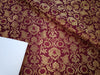 Brocade fabric available in 3 colors 44&quot; burgandy/dark green/sea green BRO827