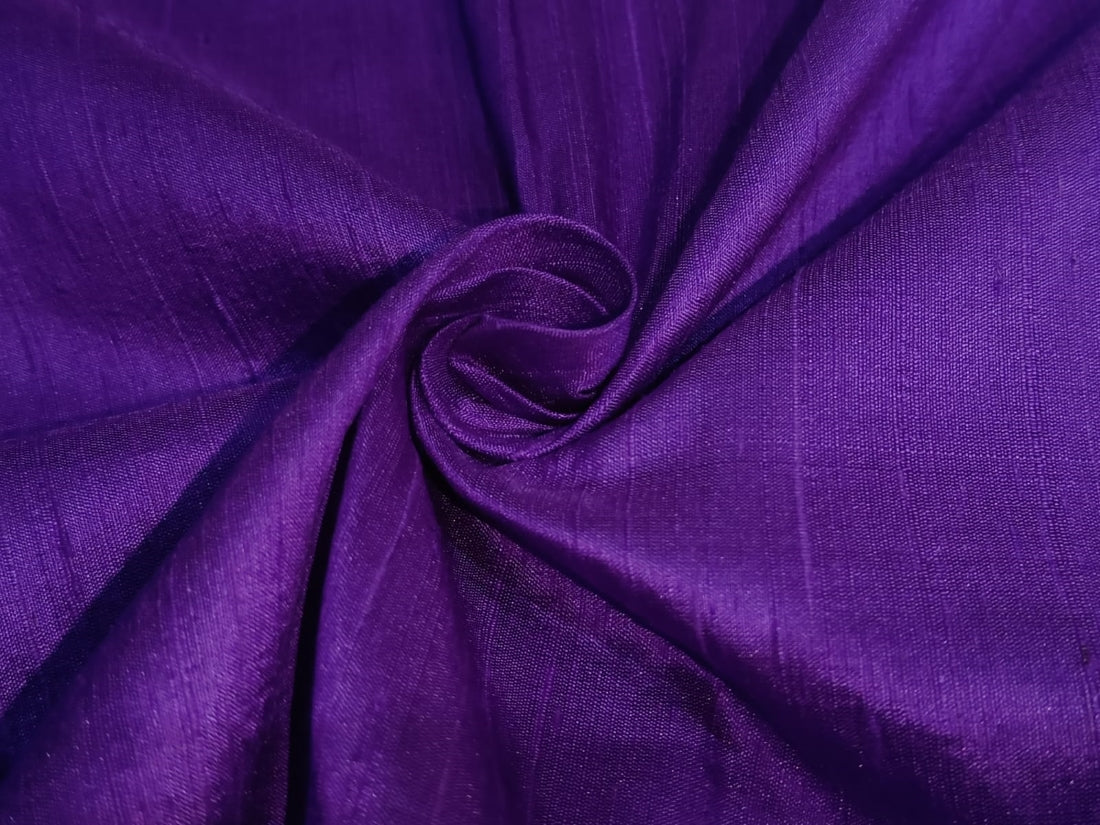 100% pure silk dupioni fabric INDIGO PURPLE colour 54" wide with slubs MM87[3]