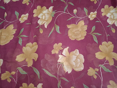 silk chiffon floral print 44&quot; wide