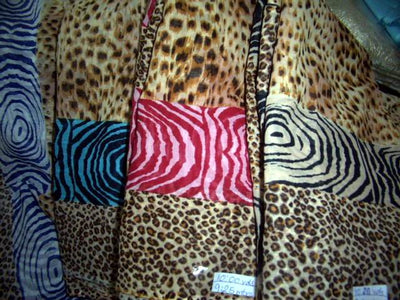 2 x 2 voile printed ~tiger print -58{5 colourways}&quot;