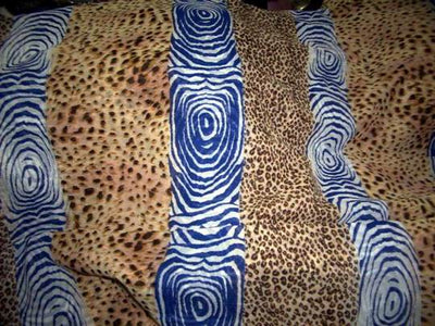 2 x 2 voile printed ~tiger print -58{5 colourways}&quot;