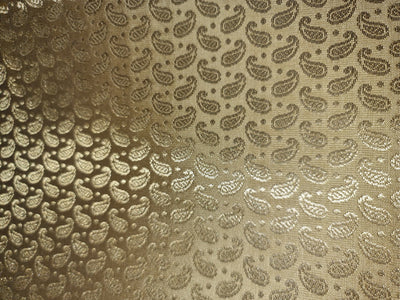 Silk Brocade fabric gold x metallic gold color 44" wide BRO770[2]