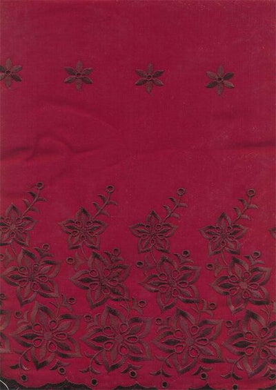 2 x 2 cotton voile 58 wide embroidered&quot;
