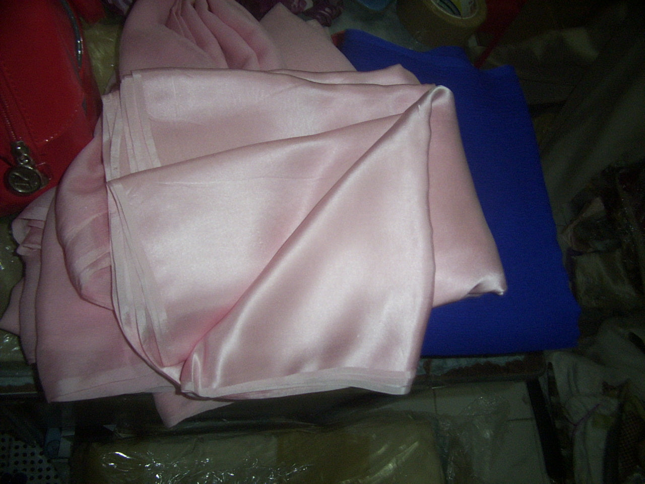 Baby Pink Silk Wool Fabric main image 1