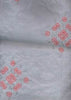 Silver Grey Silk taffeta embroidered - The Fabric Factory