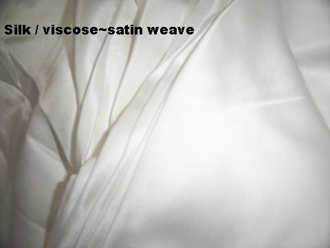 Silk / viscose blended satin weave 44&quot;~ Loro Piana