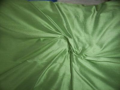 silk dupioni fabric~bright apple green