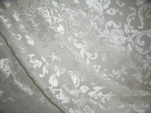 Natural Dyeable Devore Burnout Velvet fabric ~ 44&quot; wide[48]