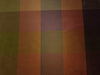 100% PURE SILK DUPIONI FABRIC MULTI COLOR PLAIDS 54" WIDE DUPCROLL4
