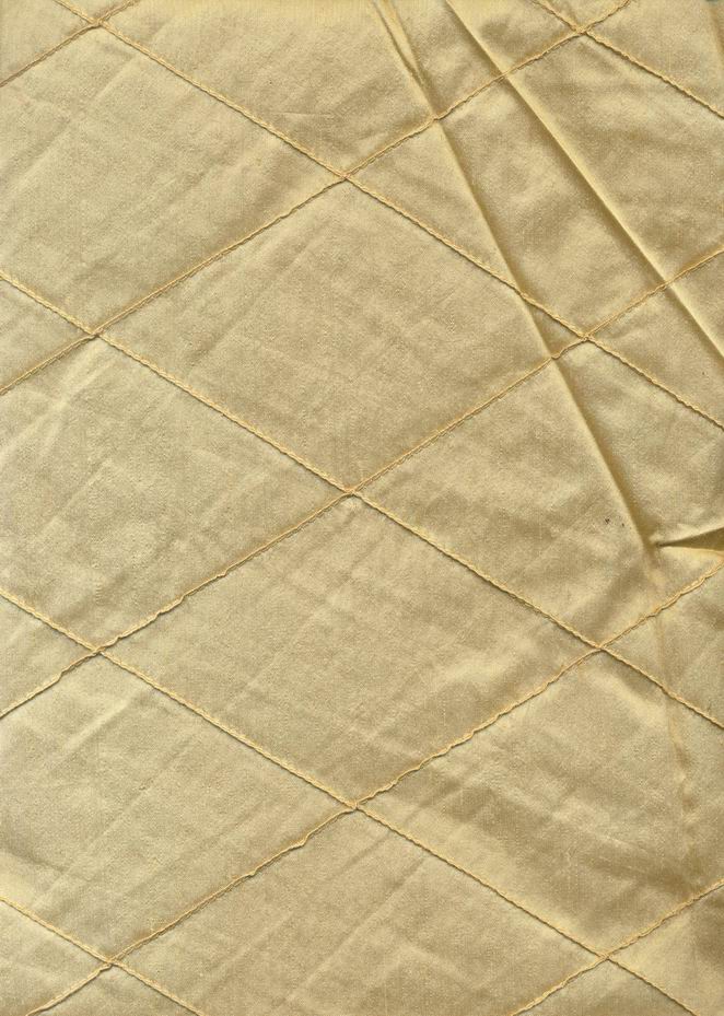 100% silk caramel gold large dupioni pintucks single length PKT#P29[1]