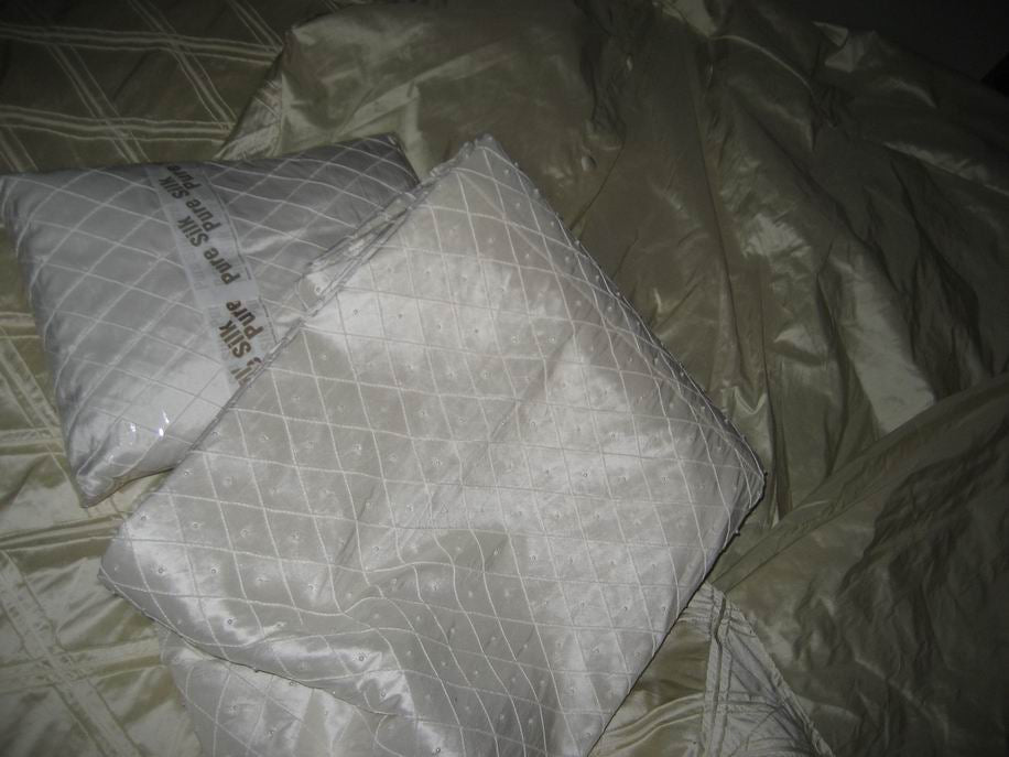 silk dupioni pintucked duvet covercustom order Puresilks.us
