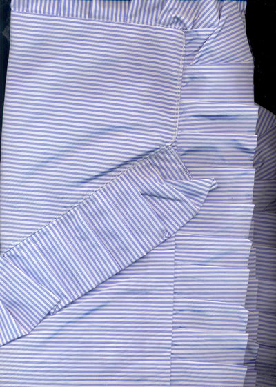 silk taffeta pin stripe~sham-26 x 26