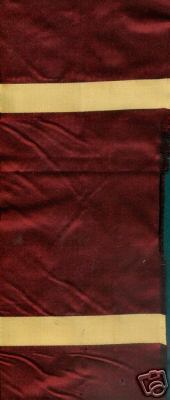 4 Dark Red Gold taffeta silk Drapery Panels INTERLINED
